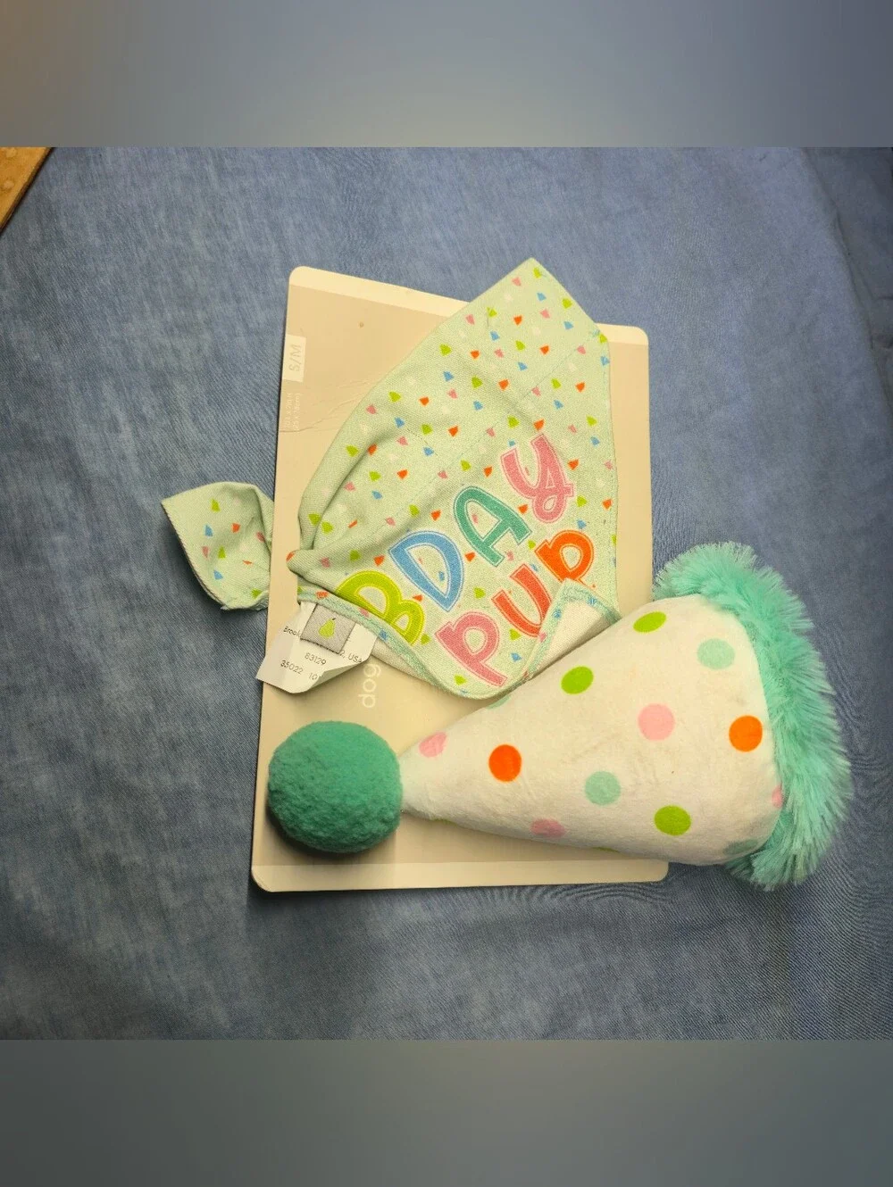 Pearhead Pet Happy Barkday Bandana and Party Hat Birthday Set for Dogs, Small/